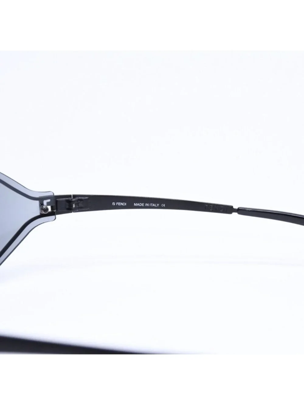 Fendi Sunglasses Eyewear 72 Black Metal Acetate Zucca Motif